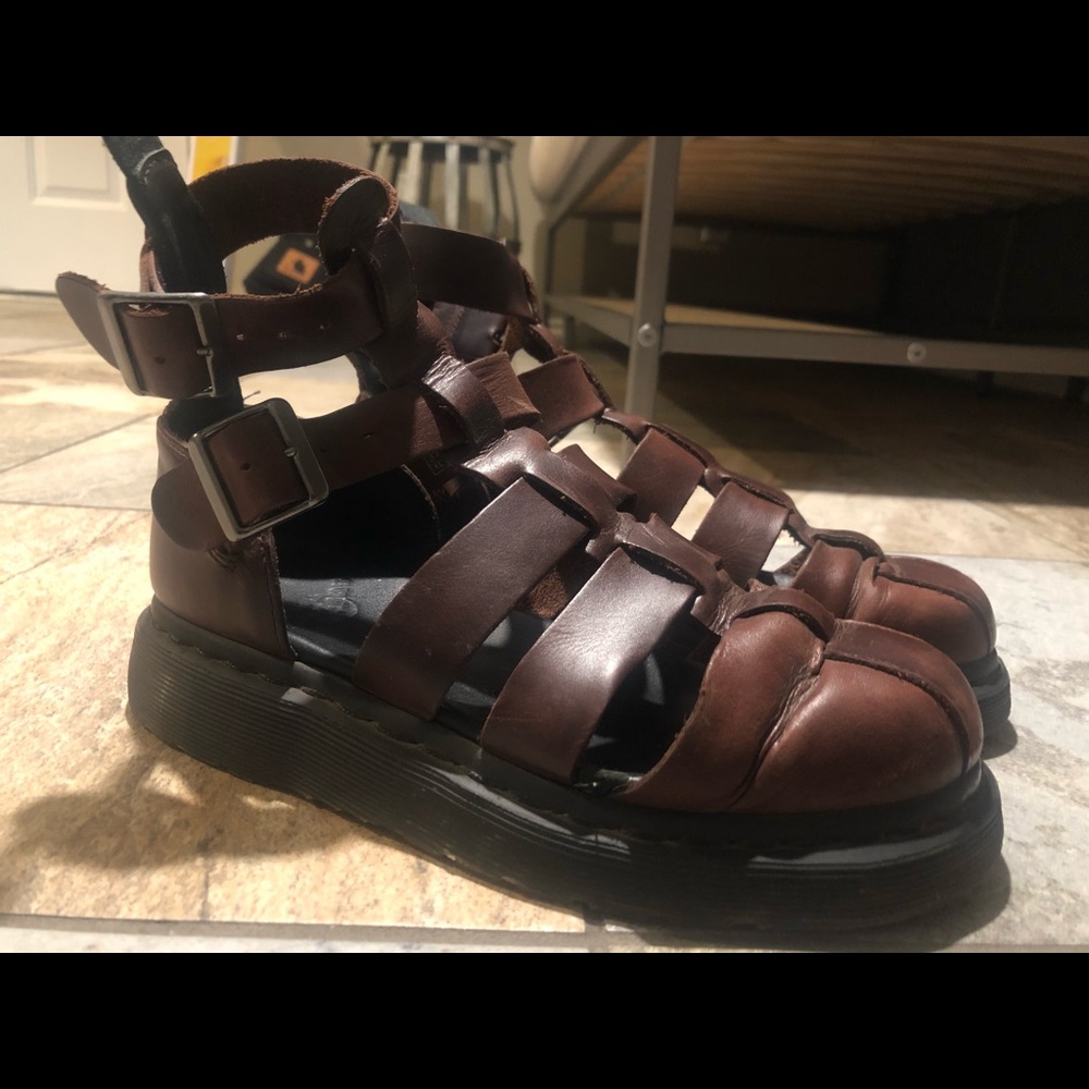 Doc Martens Geraldo Leather Gladiator Sandals